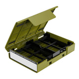Maxbell Hard Drive Case with Label Universal Portable for 3.5"/3.5" Hard Drive Disk Green
