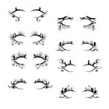 Maxbell Eye Liner Stickers Party of Halloween Lace Stickers Self Stick Reusable C