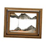 Maxbell Moving Sand Art Picture Hourglass Sandscapes Decoration for Living Room Rotary Black