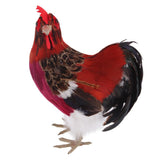 Max Artificial Realistic Rooster Figure Home Outdoor Garden Decor 24x20cm(9.4x7.8inches) Style A