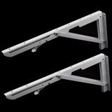Max Folding Movable Triangle Shelf Bracket K Type Spring Steel Bracket  16inch