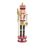 Maxbell Nutcracker Soldier Figurine Scene Layout Accessories for Bookshelf Parties White
