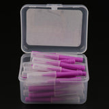 Maxbell 40 Pieces/ Box Dental Interdental Brush Tooth Pick Flosser Toothpick Sticks  Purple 1.5mm