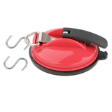 Maxbell Car Suction Cup Anchor with Securing S Hook Sucker Cup for Car Awning Boat Red