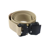 Maxbell Nylon Belt Durable Casual Belt with Quick Release Buckle Waistband Men Belts Khaki