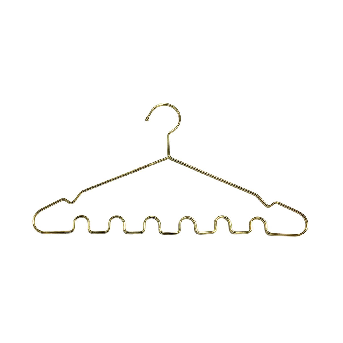 Maxbell Space Saving Wardrobe Hangers Heavy Duty with Shoulder Grooves for Dresses Aureate