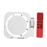Maxbell Plastic Remote Control Cover Mount Holder for Apple TV6  White Red