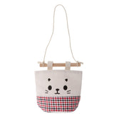 Max Cartoon Hanging Pocket Storage Bag Organizer Closet Rack Red Black Grid