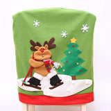 Max Christmas Chair Back Cover Slipcover Dinner Table Party Decor E Elk Ski - Aladdin Shoppers