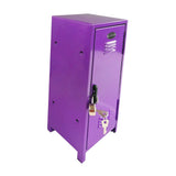Maxbell Small Makeup Storage Cabinet Vertical File Cabinet for Cotton Pad Entryway Purple