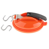 Maxbell Car Suction Cup Anchor with Securing S Hook Sucker Cup for Car Awning Boat Orange