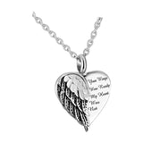 Maxbell Cremation Urn Necklace Memorial Gift Ash Holder Charms for Pets Human Ash