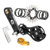 Maxbell Bike Chain Tensioner Single Speed Bicycle Tensioner Cycling Chain Tensioners 19T Black