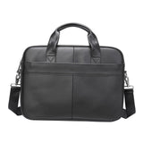 Maxbell Men's Business Briefcase Bag Leather Shoulder Messenger for Computer Office Black