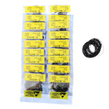 Maxbell 950pcs Rubber Silicone Watch Gasket O-Ring Back Case Seals 12mm-30mm 0.6mm