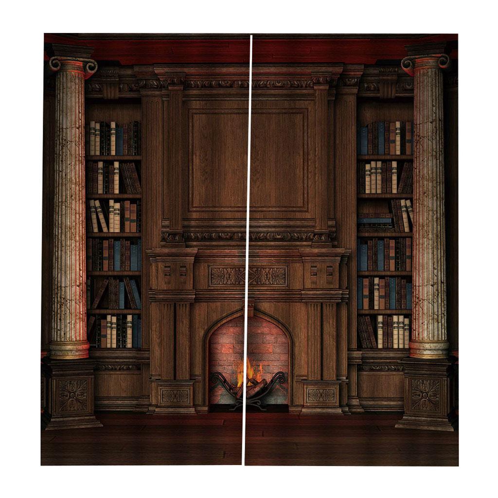 Max Waterproof 3D Curtain Drapes Bedroom Window Treatment Curatins Style 3
