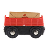 Maxbell Wooden Magnetic Train Carriage for Toy Trains Accessories Envelope Carriage