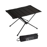 Maxbell Foldable Camping Table Detachable with Storage Bag Portable Desk for Garden Black