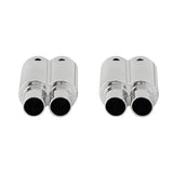 Maxbell 2Pcs Plastic Double Out Exhaust Pipe for 1/10 RC Racing Drifts Car Toy