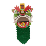 Maxbell Chinese Spring Festival Lion Dance DIY Crafts Kit for Holiday New Year Decor Green