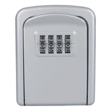 Maxbell Portable Key Storage Lock Box Combination Lock Box for House silver
