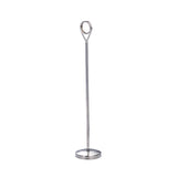 Maxbell Hotel Stainless Steel Table Place Card Holder Table Number Stand  25cm