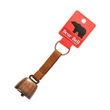 Maxbell Bear Bell with Keyring Hanging Cow Bell for Mountain Climbing Outdoor Travel Coffee Red Bronze