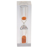 Maxbell 3 Minutes Clear Acrylic Hourglass Sandglass Sand Timer Kitchen Clock Orange