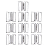 Max 10 Sets BIKINI CLIPS Hook & Snap Metal  Strap Bra Fastener Swimwear 14mm