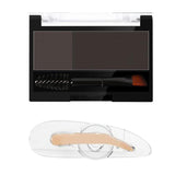 Maxbell Women Adjustable Instant Eyebrow Powder Brow Shape Set Powder 01 and Stamp
