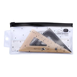 Maxbell 4x Geometry Math Ruler Measuring Tool Office Architects