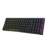 Maxbell 2.4Ghz 100-Key Gaming Keyboard Wireless/Wired RGB for Laptop Black Blue