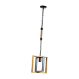 Maxbell Retro Style Pendant Light Ceiling Lamp Adjustable Lighting for Loft Hallway Rope Iron Chain