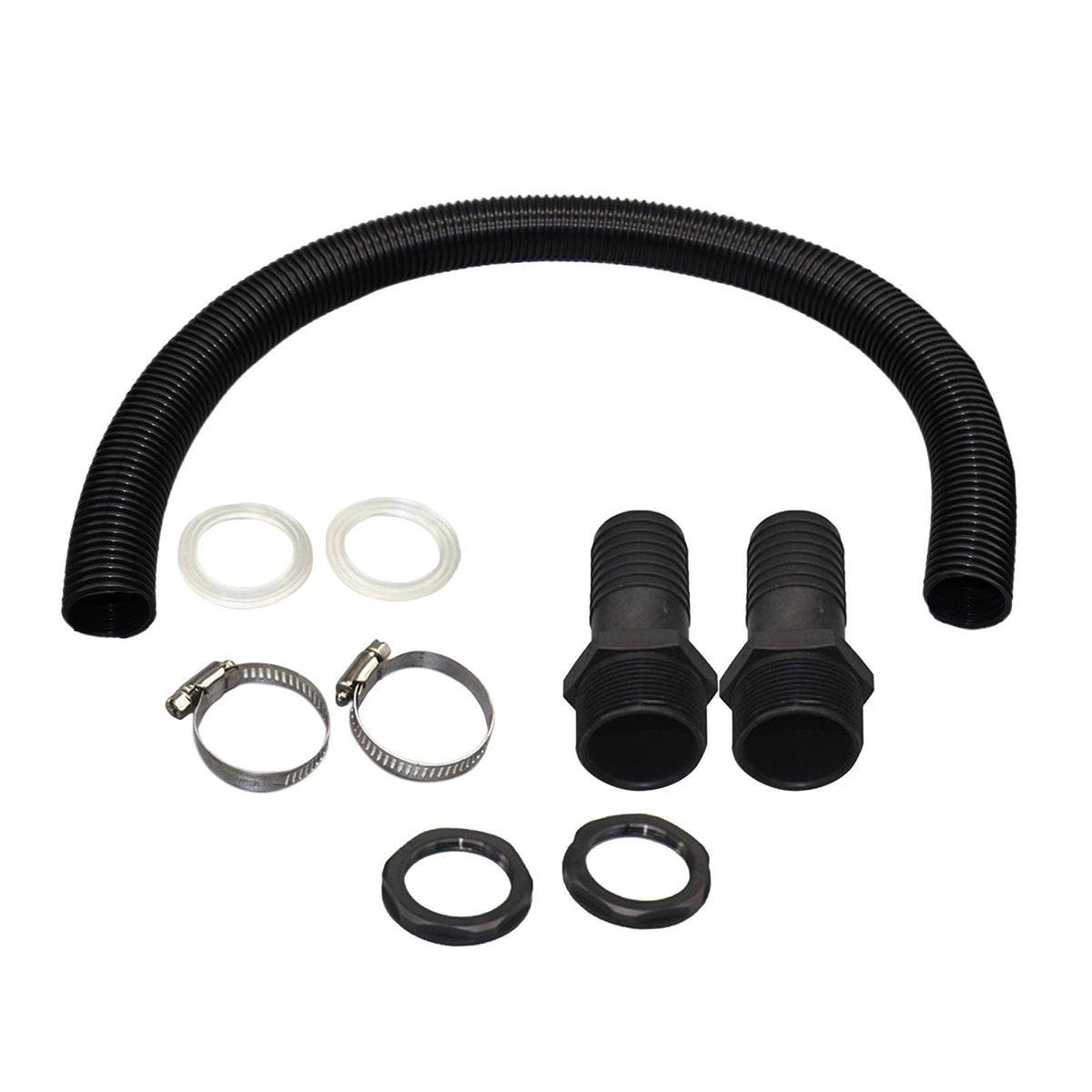 Maxbell Rain Barrel Overflow Hose Kit Durable for Farm Outdoor Activities Garden 2.5cm Without Taper