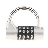 Max Combination Lock Resettable Padlock for Flight Case Toolbox Suitcase Silver