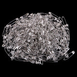 Maxbell 1 Box Metal Safety Pins Silver Tone Small 1.69 inch Sewing Accessory 40Pcs
