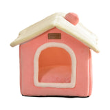 Maxbell Cat Bed Snooze Removable Sleeping Kennel Cat House for Kitten Dog Puppy Pink