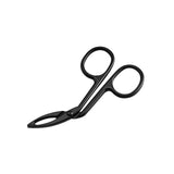 Maxbell Eyebrow Tweezers Scissors Handle Comfortable Grip Flat Tip Tweezers Trimming Black
