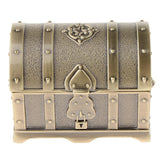 Maxbell Vintage Metal Treasure Chest Trinket Jewelry Box for Women Antique bronze