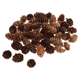Maxbell 60Piece Pine Cone Pineal Nuts Party Decorations Adornments Vase Bowl Fillers