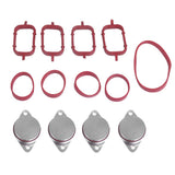 Maxbell 4pcs 33mm Swirl Blanks Flaps Repair Delete Kit with Intake Gaskets for BMW