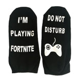 Max 1 Pair Mens Lady Unisex Cotton Ankle Socks Tall Stocking Printed Letters