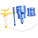 Maxbell Bicycle Road Bike Brake Oil Bleed Kit Tool Bleeding Oil Change Filling Tool Blue and Base