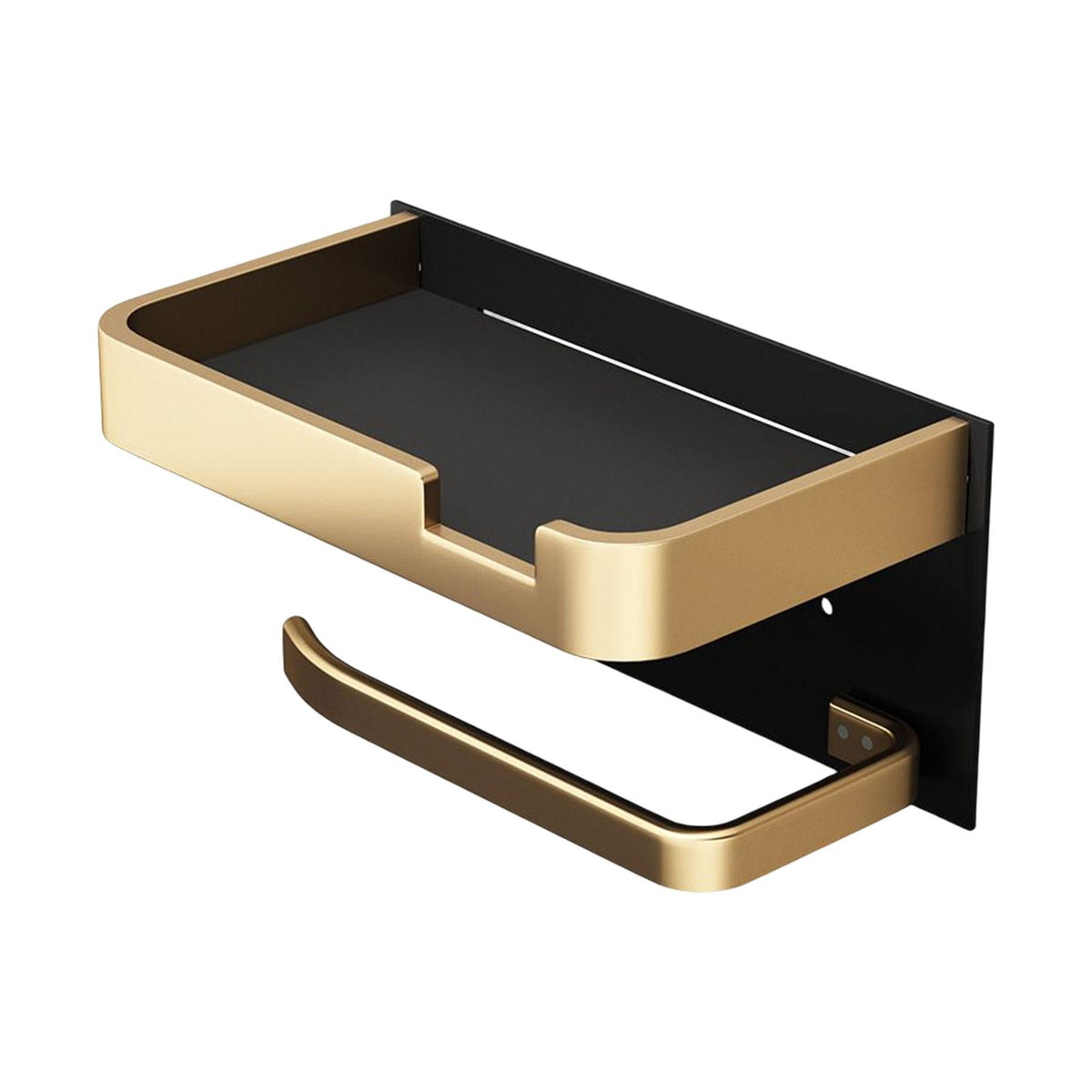 Maxbell Toilet Roll Holder with Storage Box Punch Free for Restroom Living Room