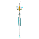 Max Metal Iron Iron Wind Chime Tube Ornament Yard Garden Hanging Decor Blue