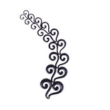 Maxbell 9 Pairs Black Acrylic Spiral Question Shape Taper Tunnel Ear Stretcher Expander Plugs