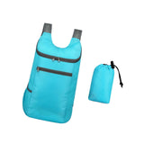 Maxbell Outdoor Daypack Folding Shoulder Bag Rucksack for Walking Camping Trekking Light Blue