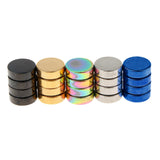 Maxbell 5 Pairs Stainless Steel Magnetic Non-piercing Clip On Ear Stud Earrings 8mm