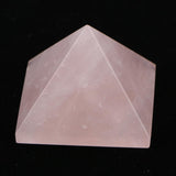 Max Natural Crystal Pyramid Ornaments Rock Crystal Quartz DIY Decor Pink 4cm - Aladdin Shoppers