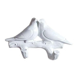 Maxbell Nordic Coat Key Hanger Resin Bird Wall Decorations for Robe Purse Home White